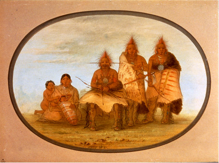 Pawnee Indians, 1861, George Catlin