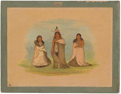 Puncah Indians, 1861, George Catlin