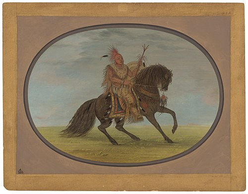 The Running Fox on a Fine Horse - Saukie, 1861, George Catlin