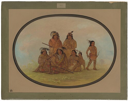 Seminolee Indians, Prisoners at Fort Moultrie, 1861, George Catlin