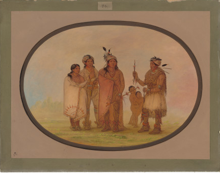 Shawano Indians, 1861, George Catlin