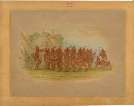 Slaves' Dance - Saukie, 1861, George Catlin
