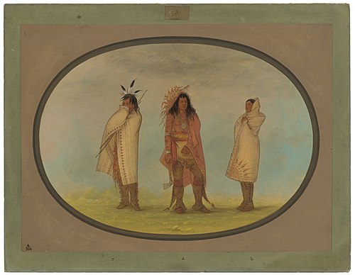 Three Iroquois Indians, 1861, George Catlin