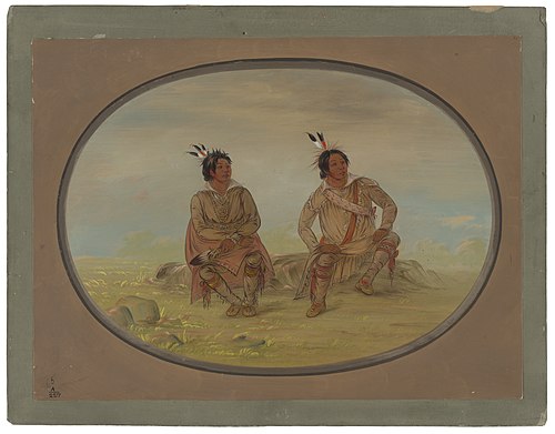 Two Choctaw Indians, 1861, George Catlin