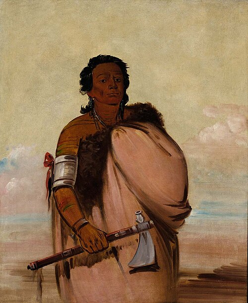 Ah'-sho-cole, Rotten Foot, a Noted Warrior, 1834, George Catlin