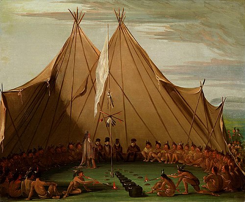 Sioux Dog Feast, 1832, George Catlin