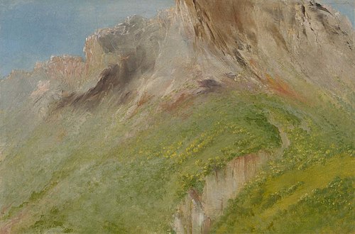 Ta-wa-que-nah, or the Rocky Mountain, Near the Comanche Village, 1834, George Catlin