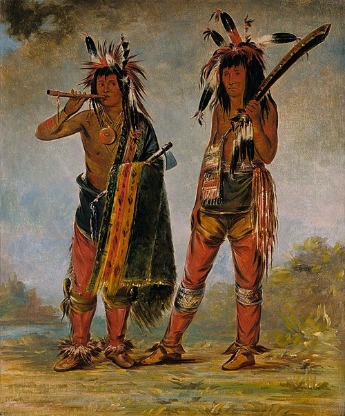 Two Young Men, 1835, George Catlin