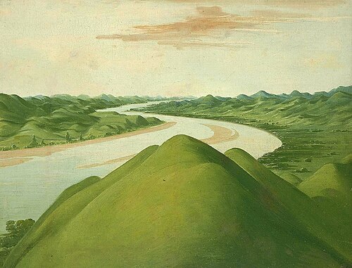 View in the "Cross Timbers," Texas, , George Catlin