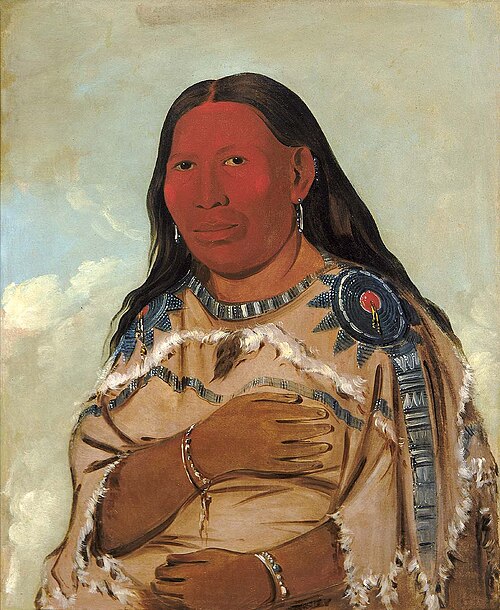 Wife of Two Crows, 1832, George Catlin