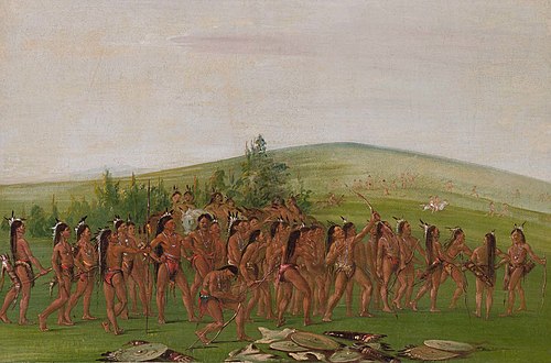 Archery of the Mandan, 1836, George Catlin