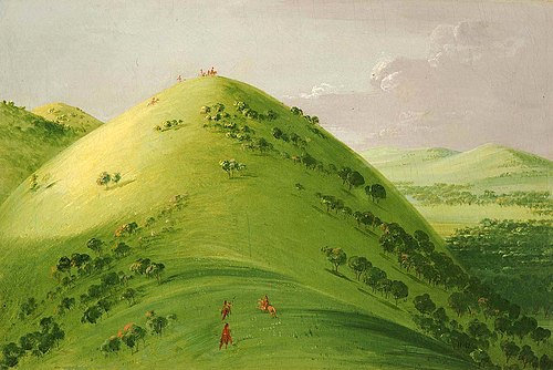 Beautiful Prairie Bluffs, Upper Mississippi, 1835, George Catlin