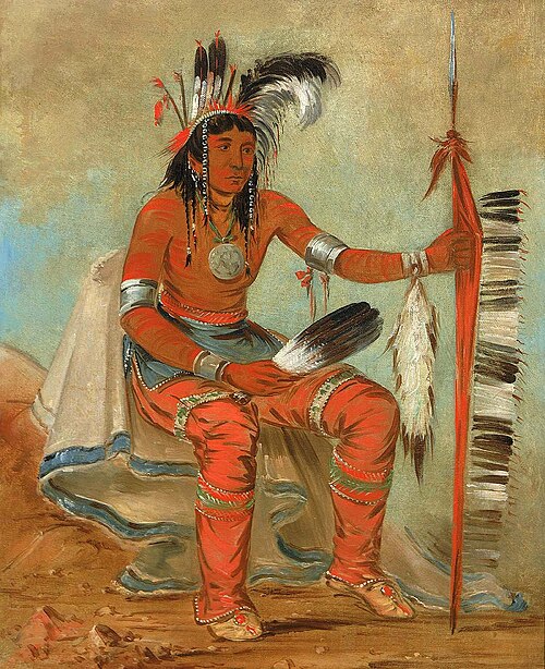 O'n-daig, The Crow, a Dandy, 1836, George Catlin