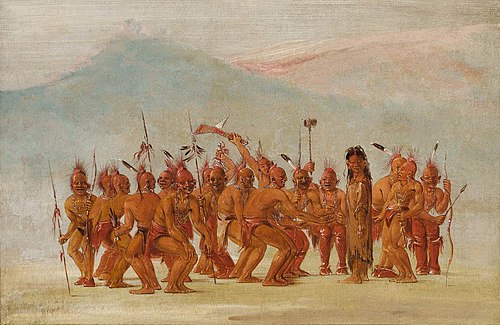Dance to the Berdash, 1836, George Catlin