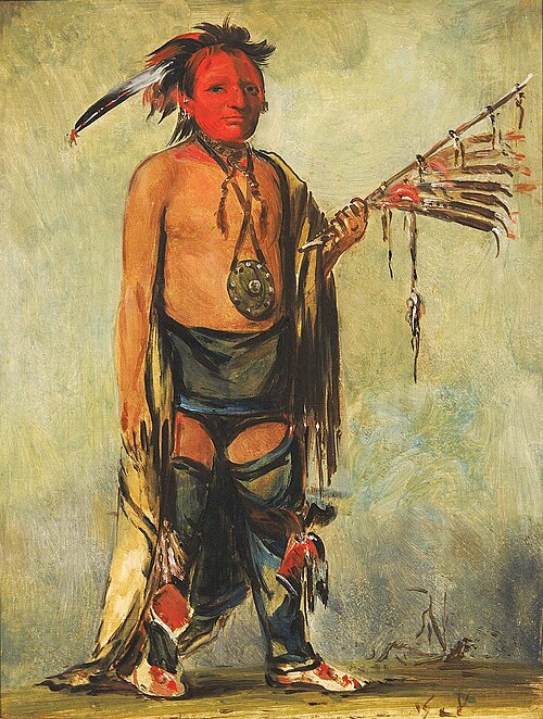 Hoo-w'a-ne-kaw, Little Elk, 1828, George Catlin