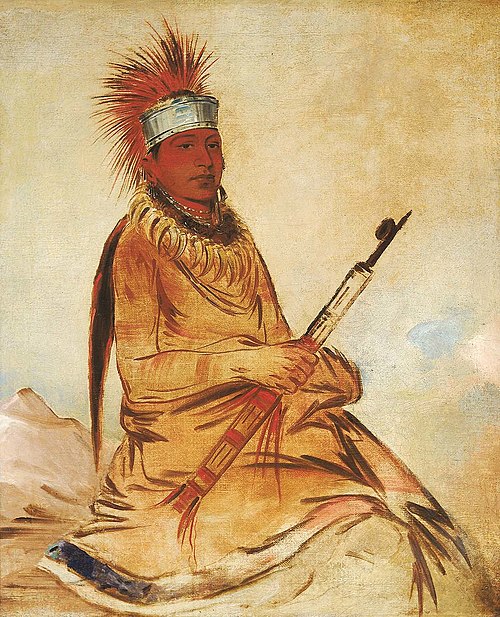 W'y-ee-yogh, Man of Sense, a Brave, 1832, George Catlin