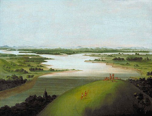 Mouth of the Platte River, 900 Miles above St. Louis, 1832, George Catlin