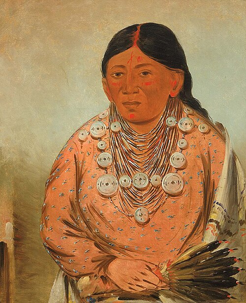 A'h-tee-wát-o-mee, a Woman, 1830, George Catlin