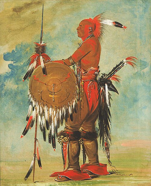 Wáh-pa-ko-lás-kuk, Bear's Track, 1835, George Catlin
