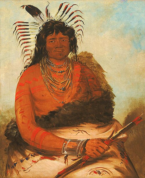 Háh-nee, The Beaver, a Warrior, 1834, George Catlin
