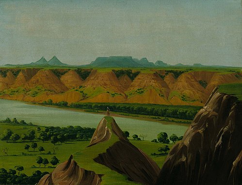 Big Bend on the Upper Missouri, 1900 Miles above St. Louis, 1832, George Catlin