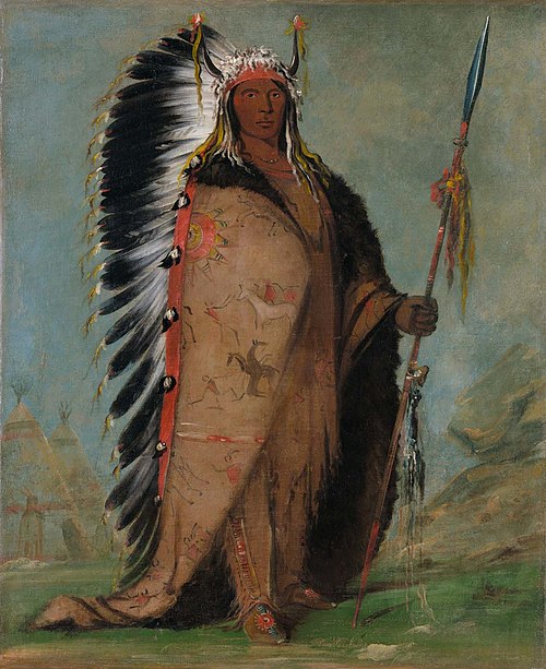 Ee-áh-sá-pa, Black Rock, a Two Kettle Chief, 1832, George Catlin