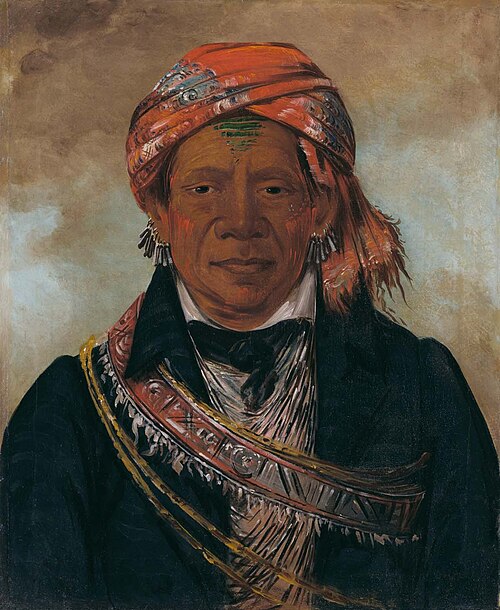 Bód-a-sin, Chief of the Tribe, 1830, George Catlin