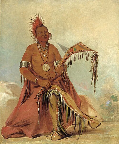 Cler-mónt, First Chief of the Tribe, 1834, George Catlin