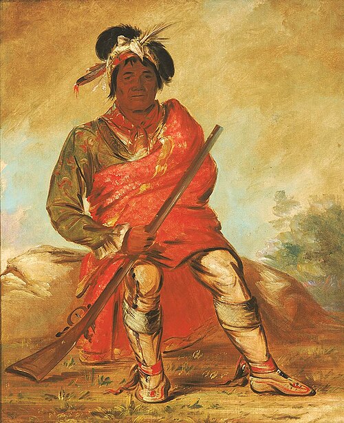 Eteh-ée-fix-e-co, Deer Without a Heart, a Chief, 1838, George Catlin