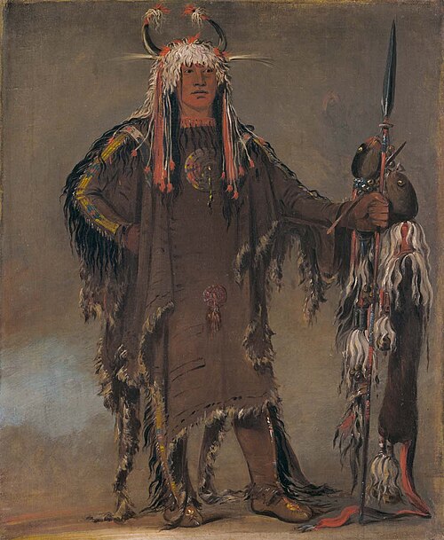 Peh-tó-pe-kiss, Eagle's Ribs, a Piegan Chief, 1832, George Catlin