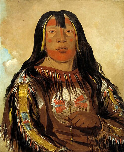 Peh-tó-pe-kiss, Eagle's Ribs, a Piegan Chief, 1832, George Catlin