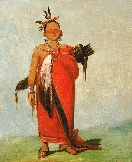 Hongs-káy-dee, Great Chief, Son of The Smoke, 1832, George Catlin