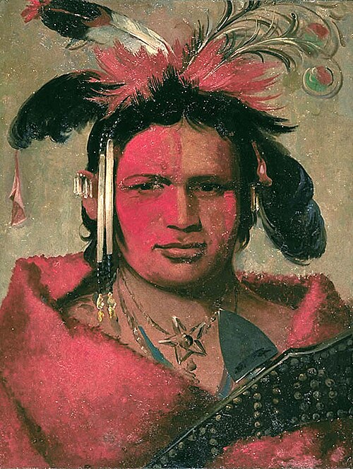 Chee-me-náh-na-quet, Great Cloud, son of Grizzly Bear, 1831, George Catlin