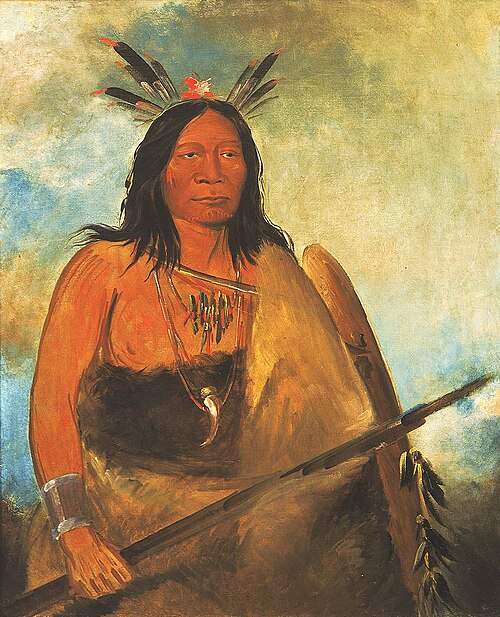 Kots-o-kó-ro-kó, Hair of the Bull's Neck, a Chief, 1834, George Catlin