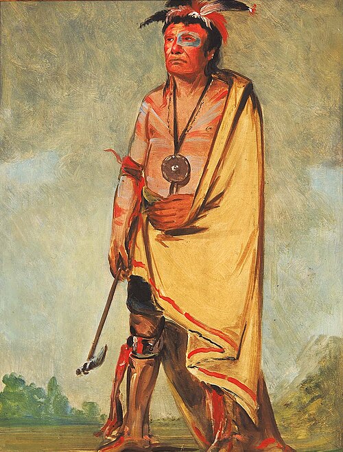 No-ak-chóo-she-kaw, He Who Breaks the Bushes, 1828, George Catlin