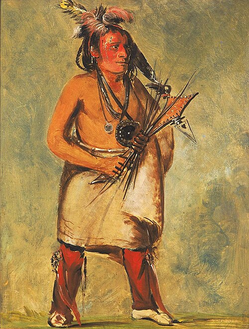 Wa-kon-chásh-kaw, He Who Comes on the Thunder, 1828, George Catlin
