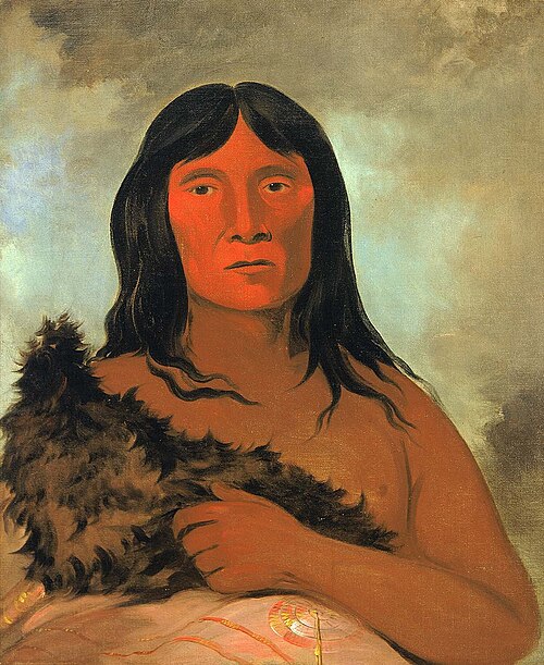 Kay-ée-qua-da-kúm-ee-gísh-kum, He Who Tries the Ground with His Foot, 1836, George Catlin