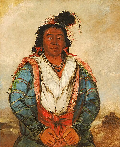 Hose-put-o-káw-gee, a Brave, 1834, George Catlin
