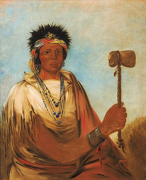 Men-són-se-ah, Left Hand, a Warrior, 1830, George Catlin