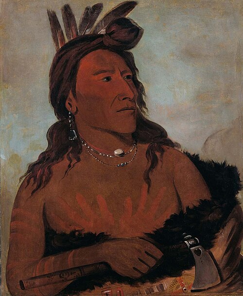 Mah-tó-che-ga, Little Bear, a Hunkpapa Brave, 1832, George Catlin