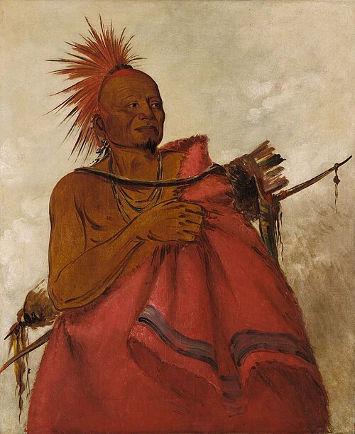 Tcha-tó-ga, Mad Buffalo, Murderer of Two White Men, 1834, George Catlin