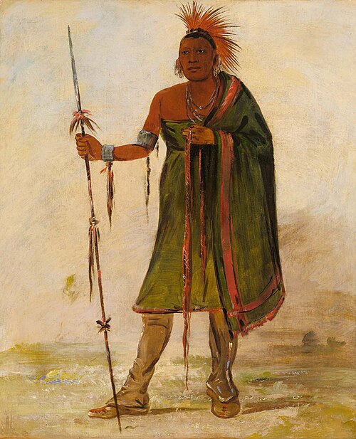 Wash-ím-pe-shee, Madman, a Distinguished Warrior, 1834, George Catlin