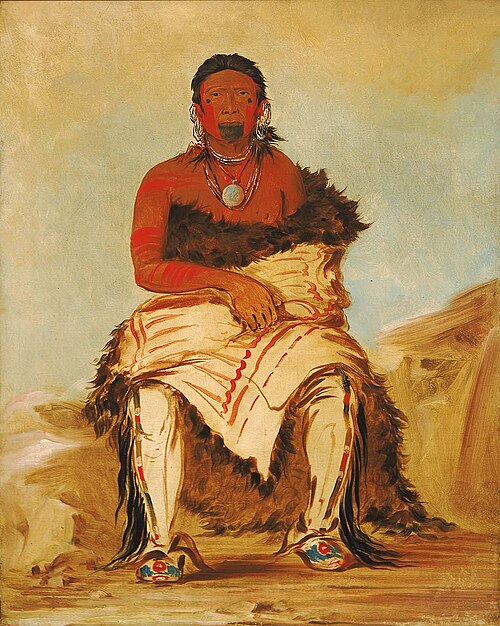 Lá-shah-le-stáw-hix, Man Chief, a Republican Pawnee, 1832, George Catlin