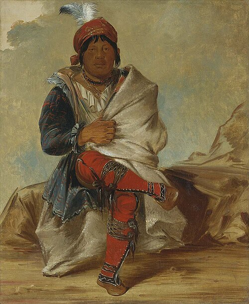 Mick-e-no-páh, Chief of the Tribe, 1838, George Catlin