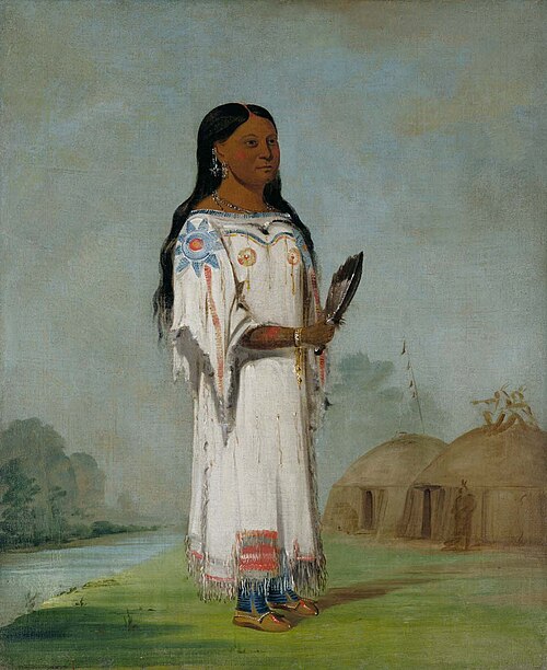 Seet-sé-be-a, Midday Sun, a Pretty Girl, 1832, George Catlin