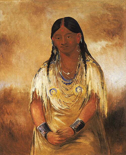Mún-ne-o-ye, a Woman, 1832, George Catlin