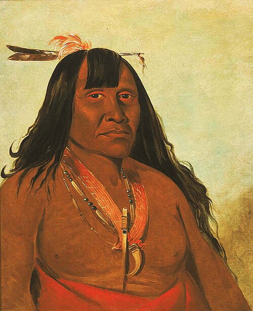 Bón-són-gee, New Fire, a Band Chief, 1834, George Catlin