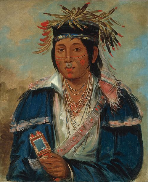 Kee-mo-rá-nia, No English, a Dandy, 1830, George Catlin