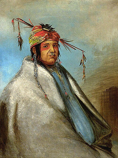 Non-on-dá-gon, a Chief, 1830, George Catlin