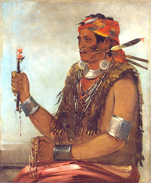 Ten-sqúat-a-way, The Open Door, Known as The Prophet, Brother of Tecumseh, 1832, George Catlin